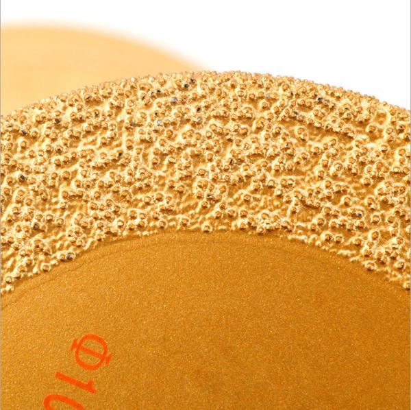 4.92 125mm Diamond Blade Vacuum Brazed Blade 22.23mm Bore For Stainless Steel