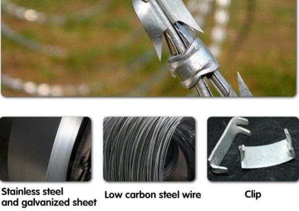 Stainless steel Razor Barbed Wire Chinese manufacturer SS304 Security Fence Concertina coils