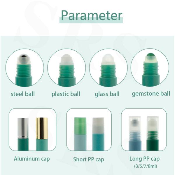 RPA(S) 30ml Empty Cylinder Shape Roll On Applicator Bottle For Shoulder Massage