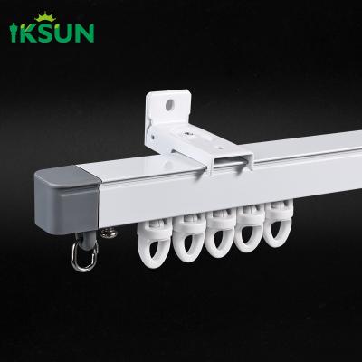 6063 Aluminum Curtain Rail Track Brackets Extendable Curtain Rail Track For Home