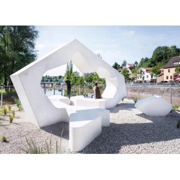 Large Seat Fiberglass Outdoor Statues Art Modern Abstract For Yard