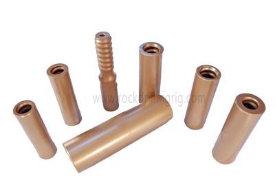 Coupling Sleeve T38 T45 T51 Threaded Drill Rod In Rock Drilling / Mining