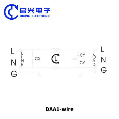 DAA1 10A EMI Filter Power Line Noise Filter Single Phase AC 110VAC to 250VAC