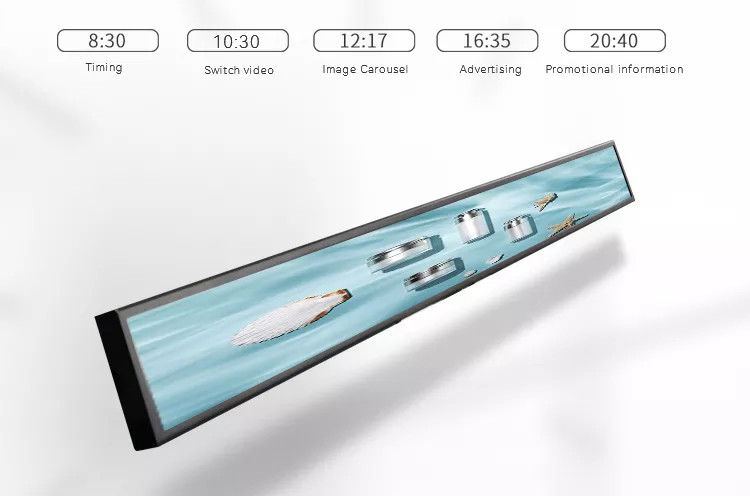 Ультра широкий экран дисплея 60cm LCD края полки Адвокатуры Signage цифров дисплея простирания 25,5