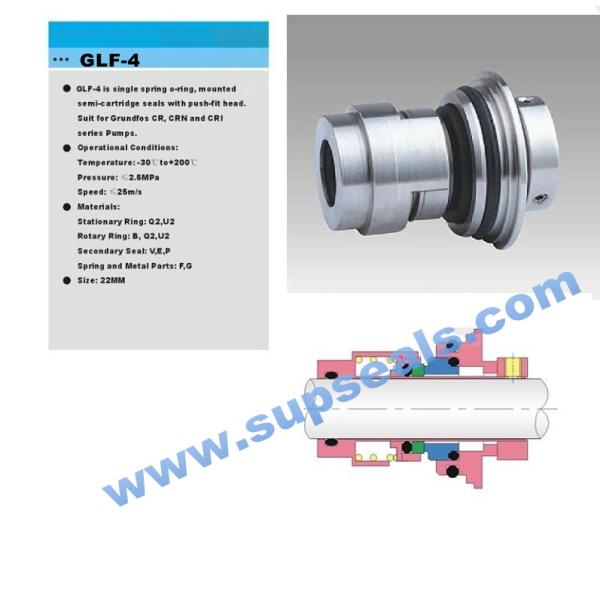 Одиночный патрон механического уплотнения Grundfos весны Glf-4 Semi с головой пригонки нажима