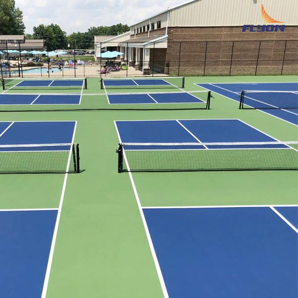 8 anos de vida útil Tapete de campo de pickleball Anti-UV para campos multiuso