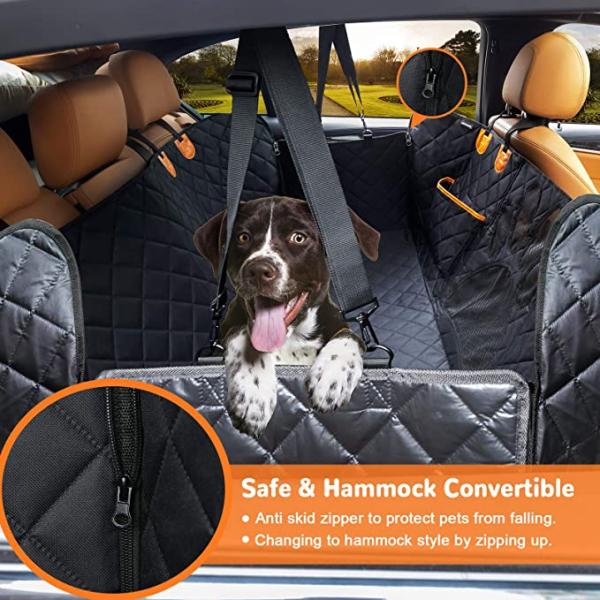 Voyage pour animaux de compagnie Hamac imperméable Pour voitures Tapis de ceinture Protecteur pour chiens Couverture de siège arrière pour voitures Pour animaux de compagnie de grande taille