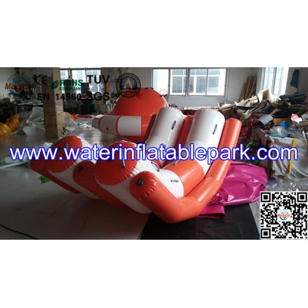 Professional Durable 0.9mm PVC Double Water Inflatable Seesaw / Water Totter