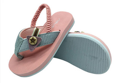 Summer Colorful Casual Youth Girl Sandal Rubber EVA sole