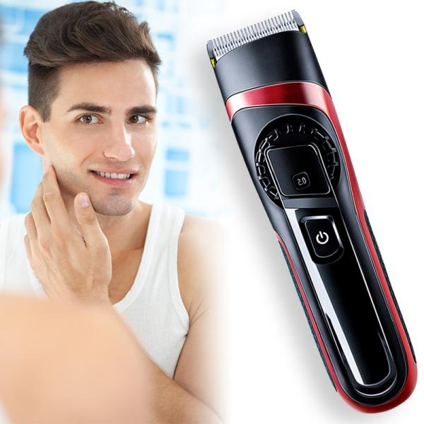 электрический триммер волос 2200mAh, 100v-240v водоустойчивые волосы Clippers перезаряжаемые