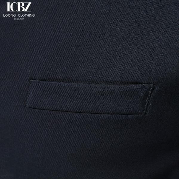 Coréia Slim Fit tecido Navy Blue Suit Veste para Homens Gênero Homens Veste Formal Profissional