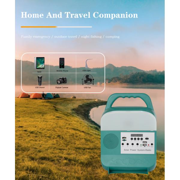 Система 9W панели солнечных батарей освещения домочадца IP65 с шариком СИД