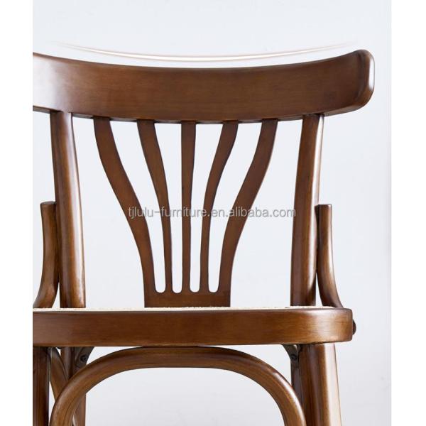 Silla de comedor de madera maciza apilada de diseño nórdico