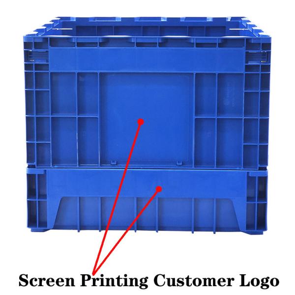 Vegetable Plastic Collapsible Storage Bins Warehouse Storage Logistic Transport