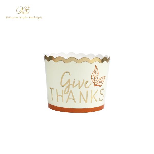 Glossy Metallic Gold Foil Paper Baking Cupcakes Muffin Cupcakes Cake Case