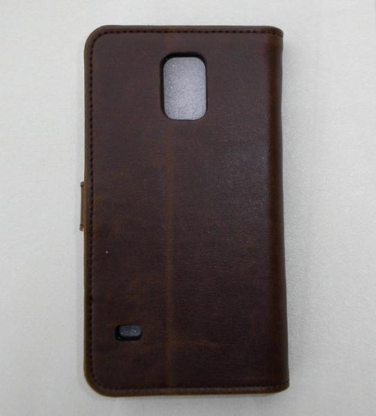 Pu leather case for samsung s5 with high quality pu leather case