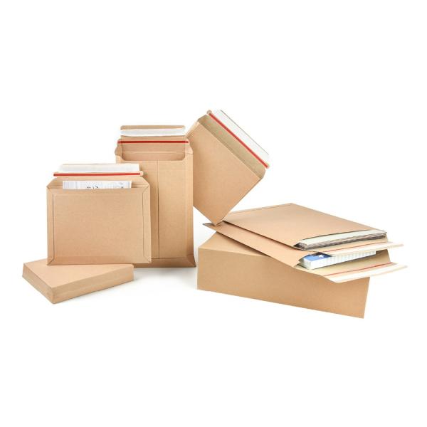 Accepted Printing Brown Kraft Board Rigid Mailer for Customized Branded Packaging