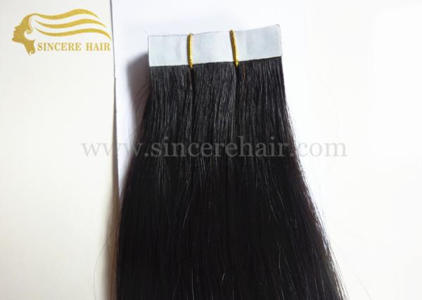 Hot Sale 20 Tape In Hair Extensions -  50 CM Natural Black #1B Tape In Virgin Remy Human Hair Extensions 2.5 G For Sale