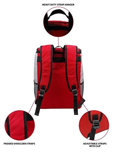 Large Padded Waterproof Backpack Cooler / Womens Collapsible Travel Cooler