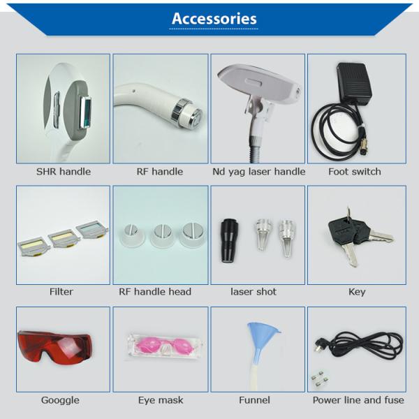 Opt Nd Yag Laser RF Beauty Parlour Products Hair Removal