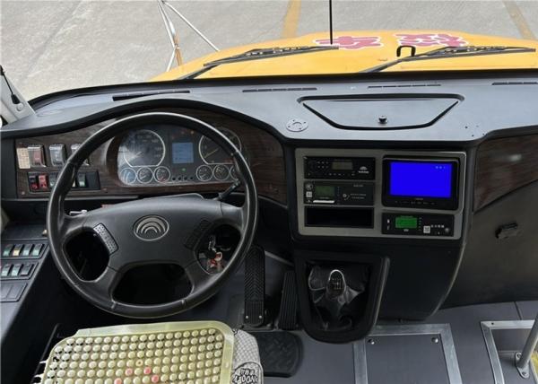 46 Seats Refurbished School Bus Yellow Manual Transmission