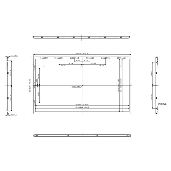 LED Backlit TV Panel BOE LCD Display 21.5 Inch White 1920*1080 30pin LVDS