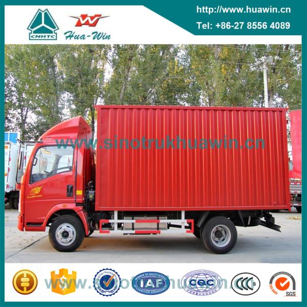Sinotruk HOWO 4x2 3 Ton China Right Hand Drive Mini Mobile Van Truck