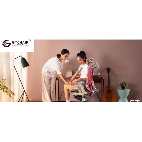 High Back Adjustable Swivel Chair With Armrest Ergonomic Lumbar Support