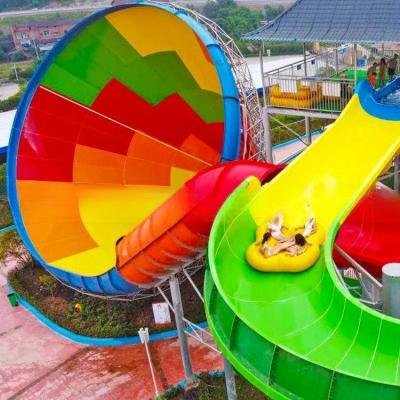 Parque aquático Super Trumpet Slide com piscina para adultos