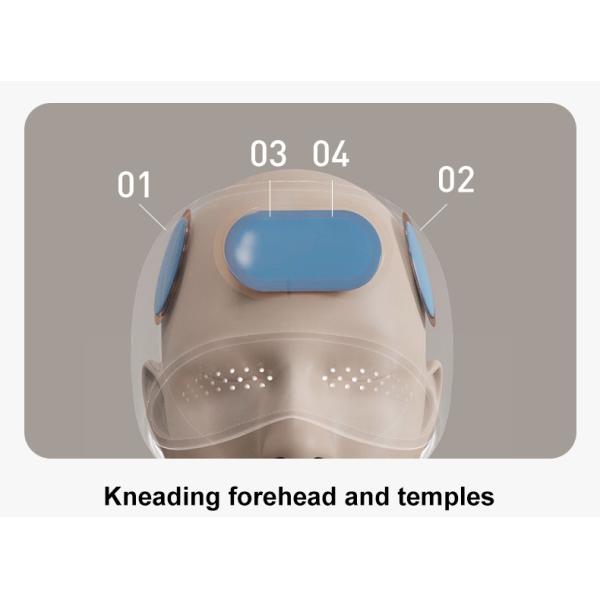 Rechargeable Air Compression Head Massager Eye Care Hot Compress