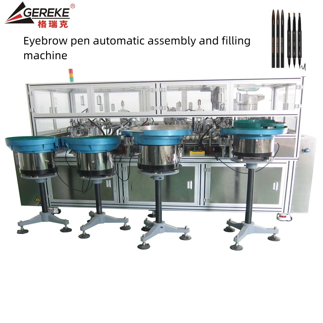 Automatic Inspection Cosmetic Processing Equipment For Eyeliner Pen Eyebrow Pen