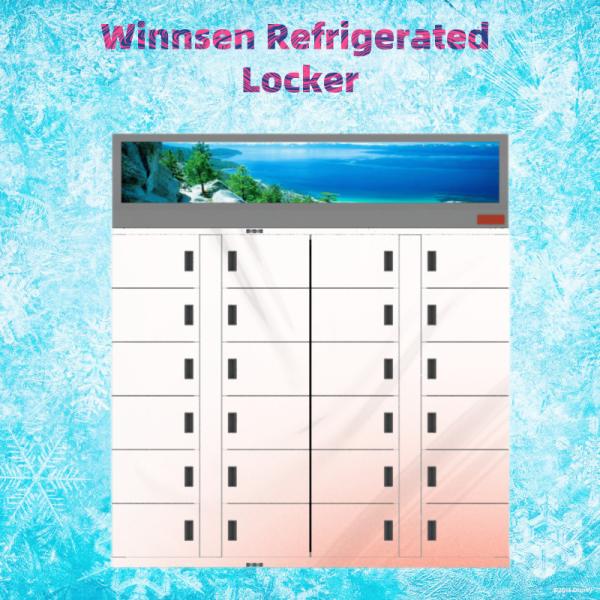 Winnsen 24 часа Refrigerated замороженный продовольственный рынок свежих цветков обслуживания собственной личности шкафчика
