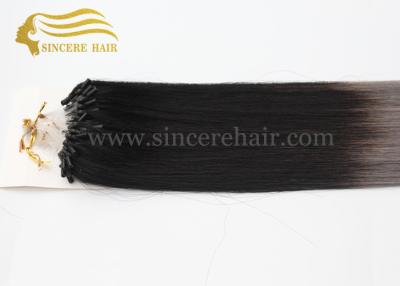 24 Micro Ring Hair Extensions for sale - 60 CM 2 Tone Ombre Color Micro Links Hair Extensions 1.0 G / Strand For Sale