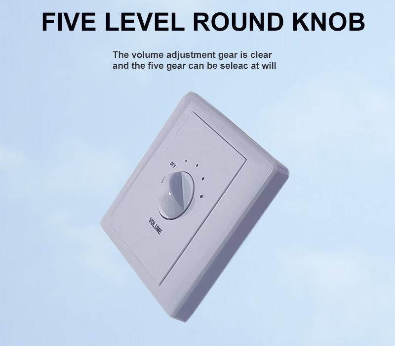 AT-360 Durable 60W Adjustable Volume Controller Switch with 5 Adjustment Control