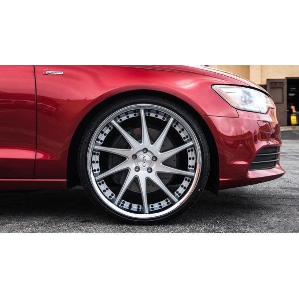 L'argent a usiné 24 pouces a chancelé des jantes avec OIN 9001 de lèvre de Chrome