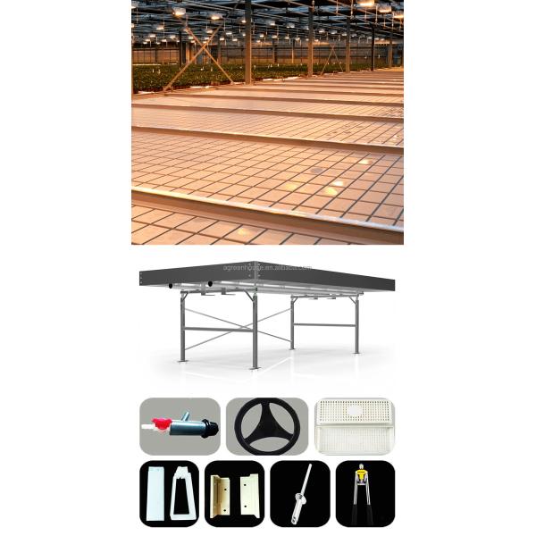 Вертикаль отлива и подачи растет Суды парника фильма таблицы потока свертывая