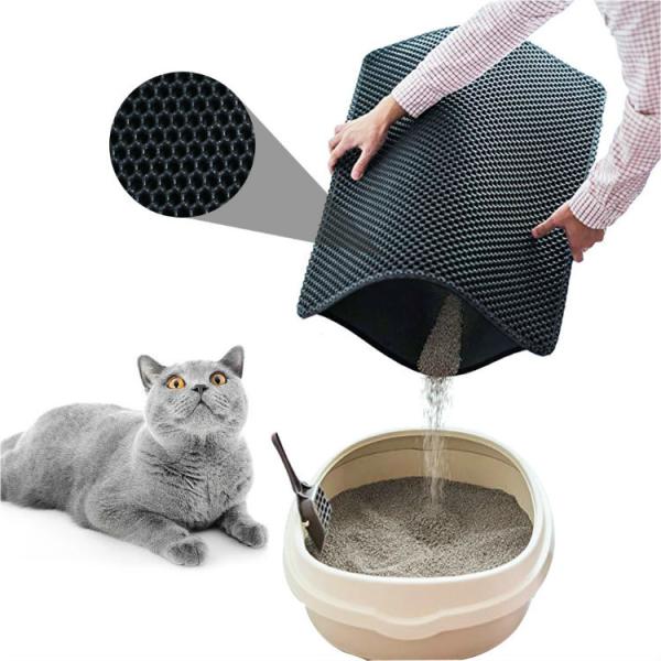 almofada de Mat EVA Double Layer Cat Litter da maca do buraco negro de 75cm