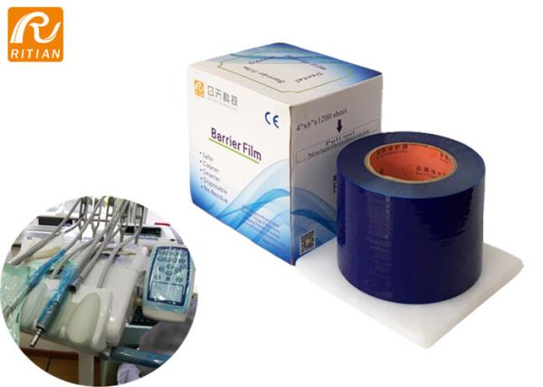 Non-Sticky Edge Blue Dental Barrier Film Protective Film  For Tattoo Beauty