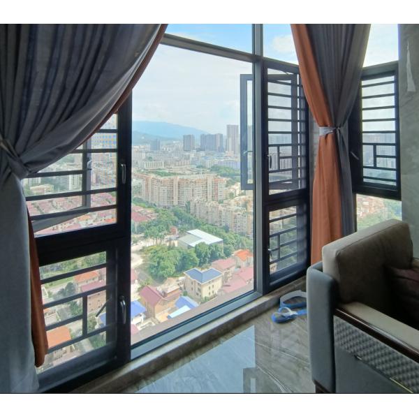 Modern Design Aluminum Swing Window with 10-Year Warranty and Waterproof Features
