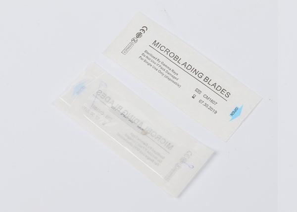 White 0.18mm Microblading Needle Flexible Blade For Eyebrow Tattoo