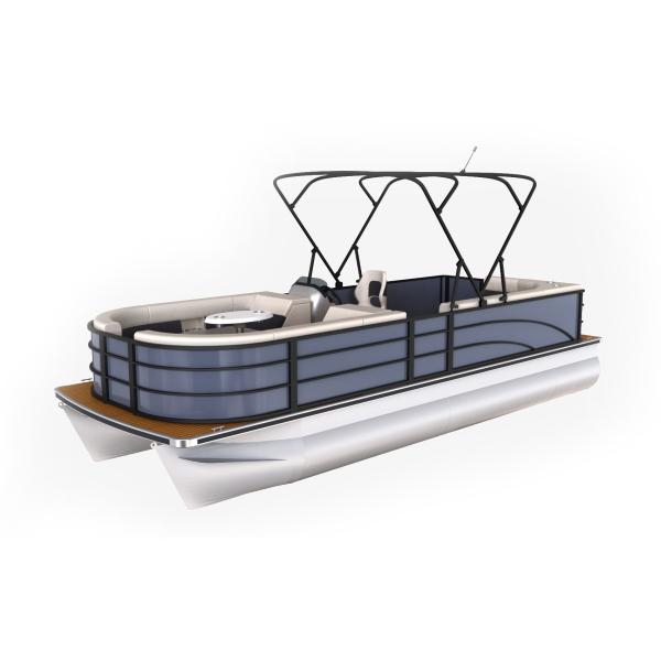 2.3 2.6m Width Pontoon Aluminum Boat 8 Person Lightweight Sleek Design