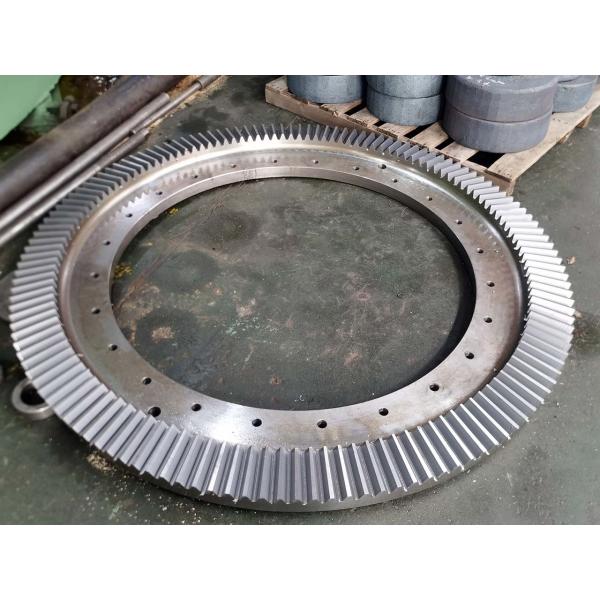 AISI 4140 Steel 42CrMo Steel Gleason Profile Type Large Size Straight Bevel Gear