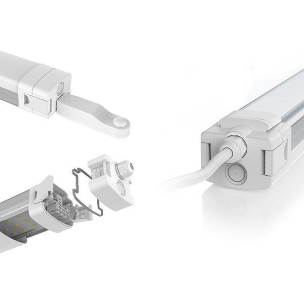 Светильник цвета 4000K Ip65 СИД доказательства CCT Turnable IK10 Tri нейтральным Tri приведенный доказательством