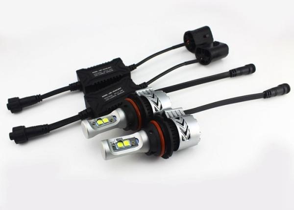 H4 9004 XHP-50 Cree LED Headlight Bulbs , 72W Powerful Headlights For Car
