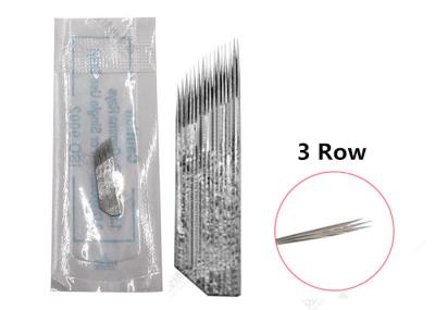 Eyebrow Tattoo Shading Needles Stainless Steel With 1Row , 2Row , 3Row Model