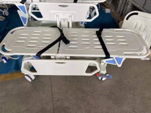 Manual Emergency Transport Stretcher Trolley Hospital Patient Transfer Central Brake