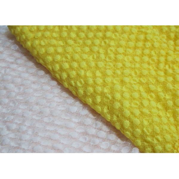 Water Soluble White Stretch Lace Fabric In Textile 125cm Width CY-LW0667