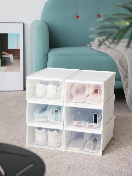 Acrylic Plastic Shoe Box Organizer Shoe Boxes Clear Plastic Stackable