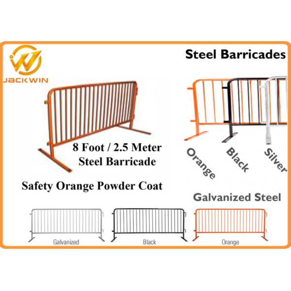 Hot Dip Galvanized metal Crowd Control Barrier , temporary barricade to party and event rental