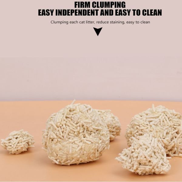 Natural Tofu Cat Litter Fast Absorption Low Dust Multi Cat Clumping Formula Pet Cleaning Goods